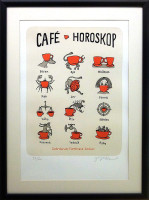 Café Horoskop - Jiří Slíva - grafika